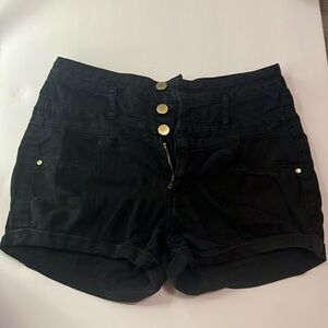 Womens Refuge black Jean shorts size 2